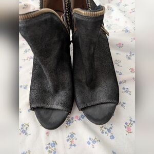 Lucky Brand Black Heeled Boots